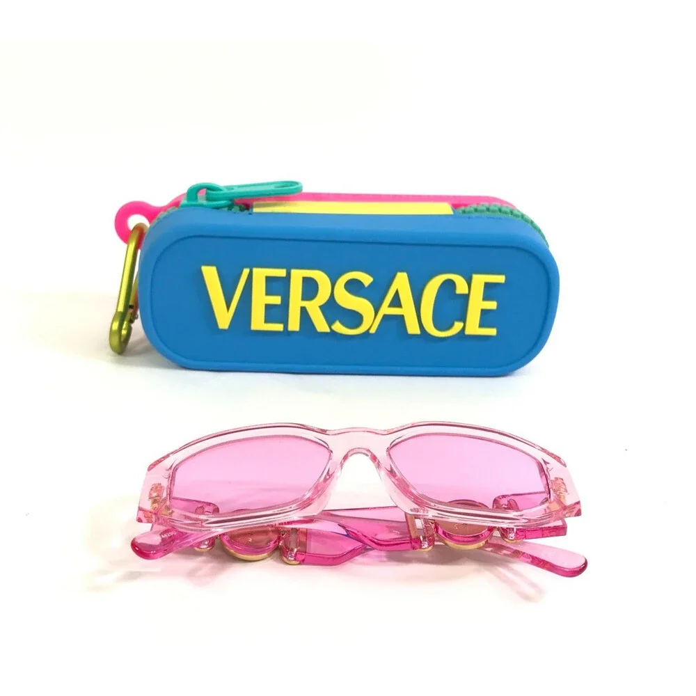 Versace Kids Sunglasses VK4429U 5370/5 Transparent Pink Fushcia with Pink Lenses